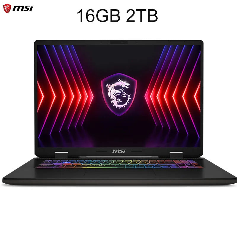 2024 MSI Sword 16 HX Laptop 16 Inch 2.5K QHD 240Hz IPS Screen Notebook i7-14700HX 16GB 1TB SSD RTX4060 Gaming Netbook Computer