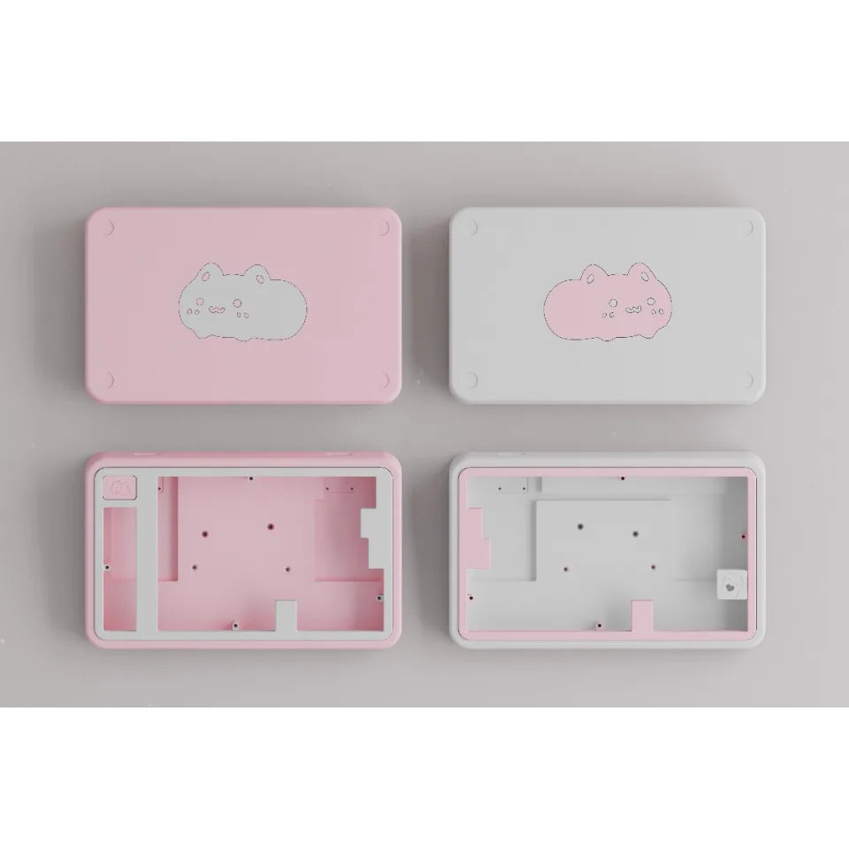 Cute Cat Split Mechanical Keyboard Kit Wireless Tri-mode GASKET Hot-Swap RGB Ergonomic Custom Aluminum Split Gaming Keyboard