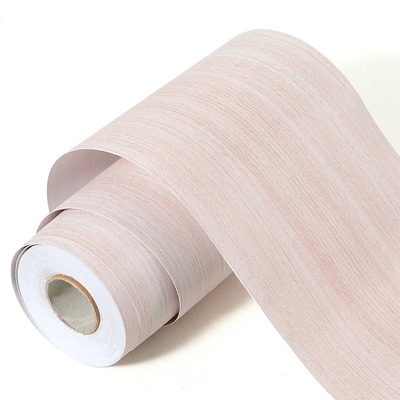 5M Skirting Line Wall Sticker Imitation Wood Pattern Self-adhesive PVC Sticker Living Room Corner Decals