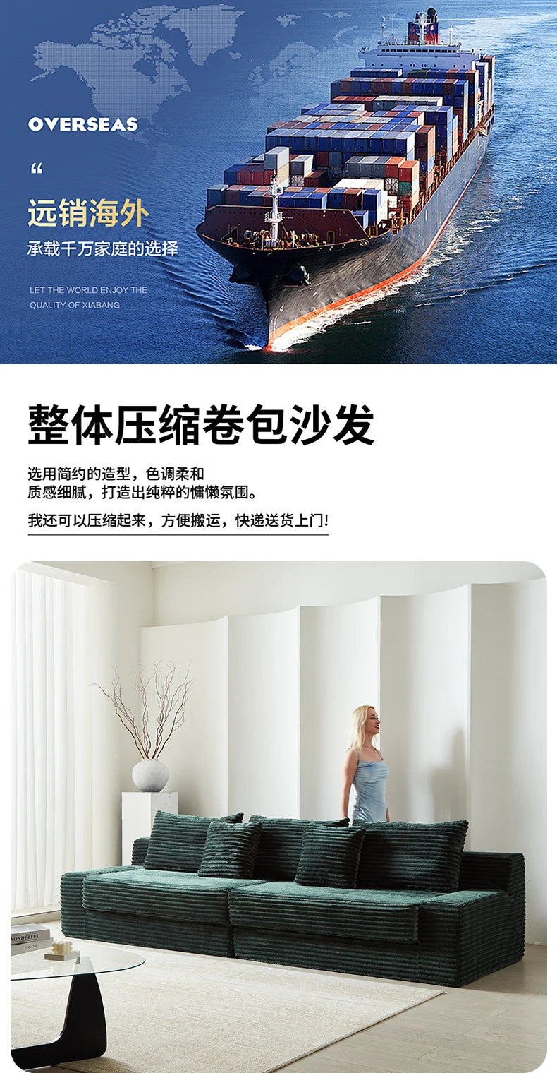 Designer Living Room Couch Bed Fabric Modern Foldable 2025 Boneless Sofa Puffs Vacuum Sleeper Woonkamerbanken Furniture Home