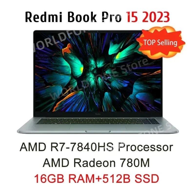 Xiaomi Laptop Redmi Book Pro 15 Ryzen R7-7840HS/R7 6800H 16G RAM 512G/1T 15.6Inch 3.2K 120Hz New Mi Notebook