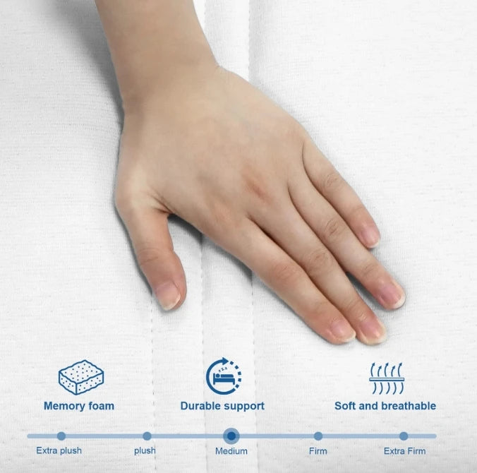 Best Orthopedic Gel Memory Foam Latex Mattress Comfortable Sleep for King Queen Sizes Waterproof Fabric Bedroom Hospital Villa