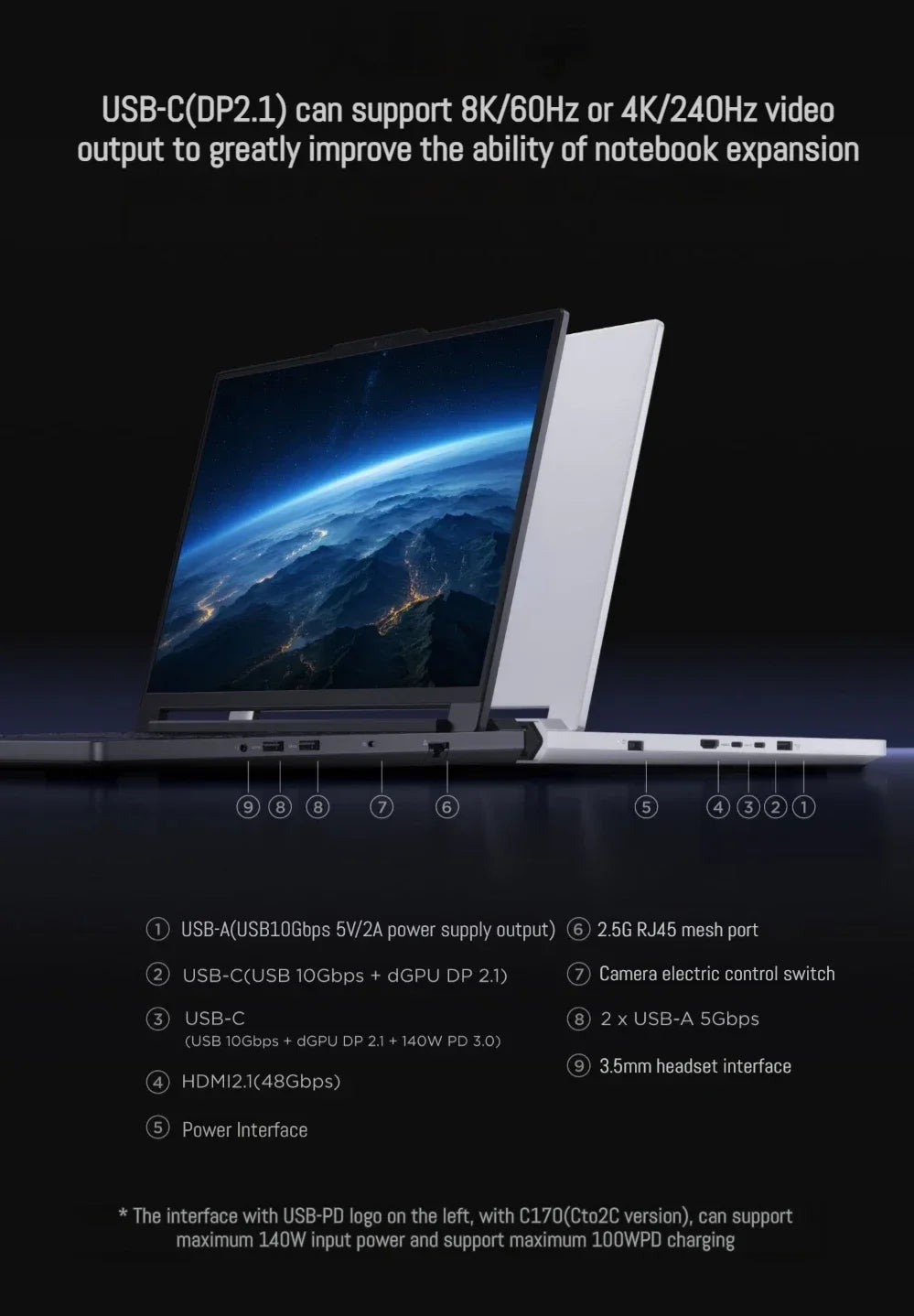 Lenovo 2025 NEW LEGION R9000P Gaming Laptop Ryzen 9 8945HX GeForce RTX 5060/5070 RAM 32GB 1T SSD 16-inch 240Hz Game Notebook PC