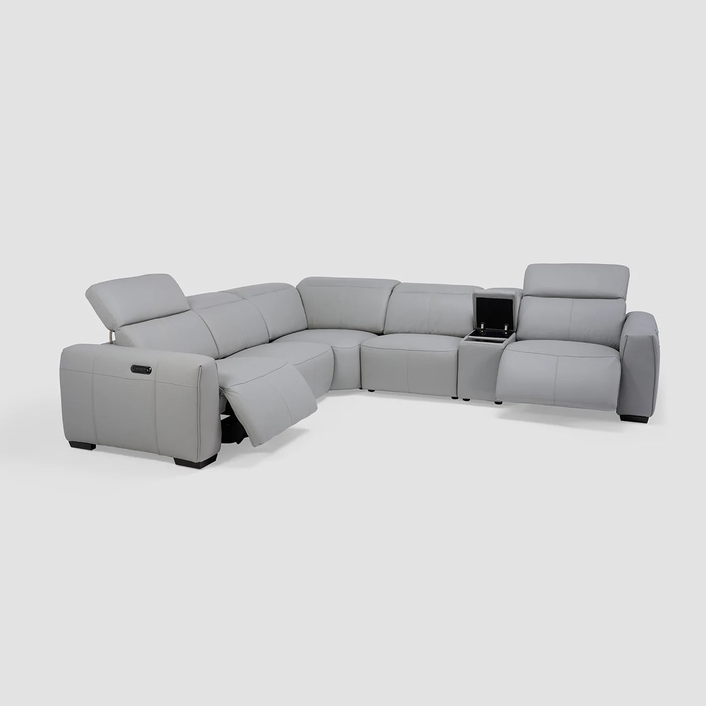 2024 New Modern Electric Leather Sofa Luxury Living Room Furniture Recliner Sofa Set Office Adjustable Functional Power Sofa