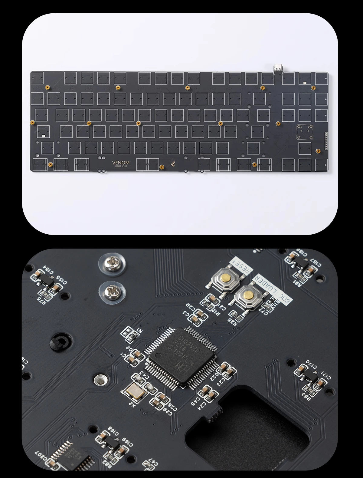 KBDfans KBD8X MKIII HE CNC Aluminum Gaming Keyboard Barebone Kit Venom TKL HE PCB High Performance Hall Effect 87 Keys Gfit PC