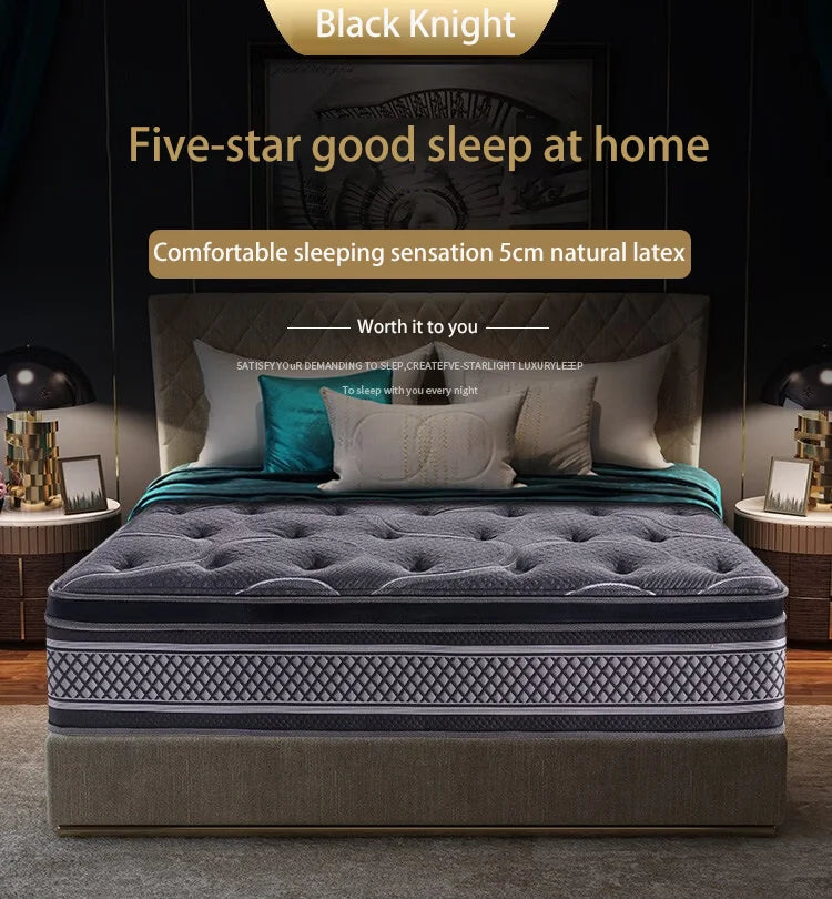 Luxury Hybrid Queen Bed Mattress Breathable Rolled Mattress in a Box Home Furniture for Villa & Hotel