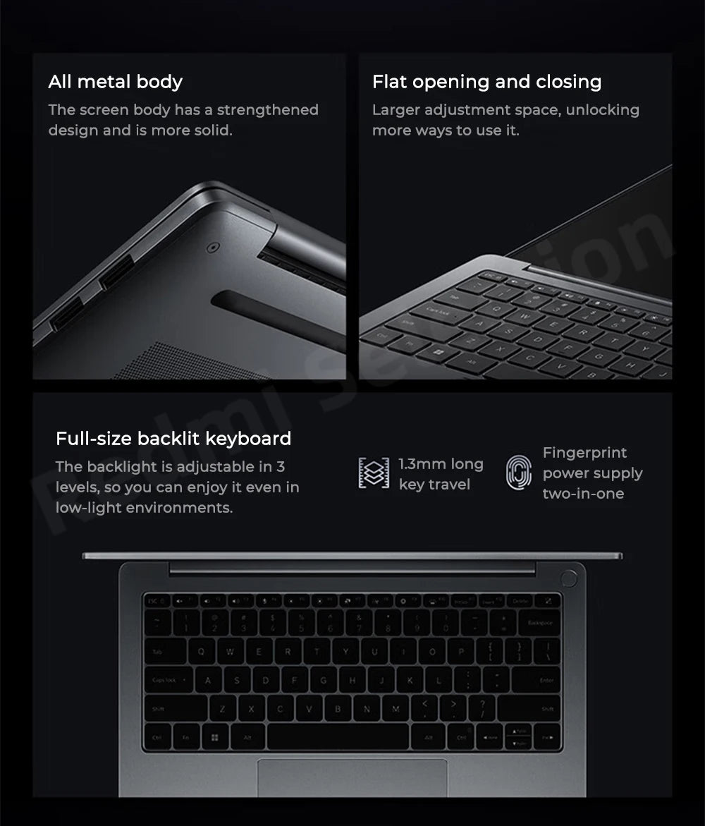 Xiaomi RedmiBook Pro 14 Laptop Ultra 5-125H/Ultra 7-155H ARC Graphics 32GB DDR5 1T SSD 14-inch 2.8K 120Hz Screen Notebook PC
