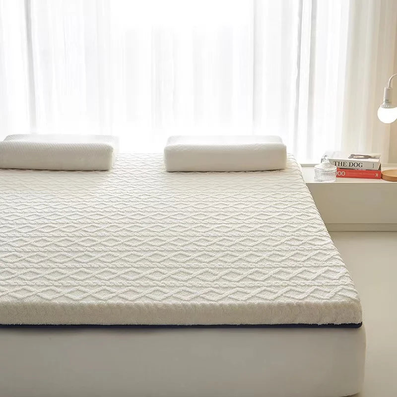 Thick Velvet Mattress Single Double Size Sponge Mattress Cushion Mat Soft Tatami Sleeping Pad