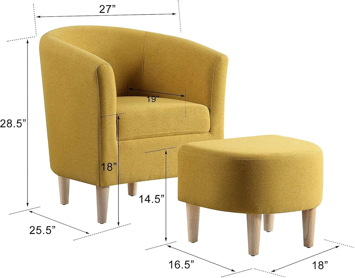 Accent Chair, Sherpa Chair White Fluffy Chair Teddy Barrel Chair with Ottoman Comfy ArmChair Footrest Set
