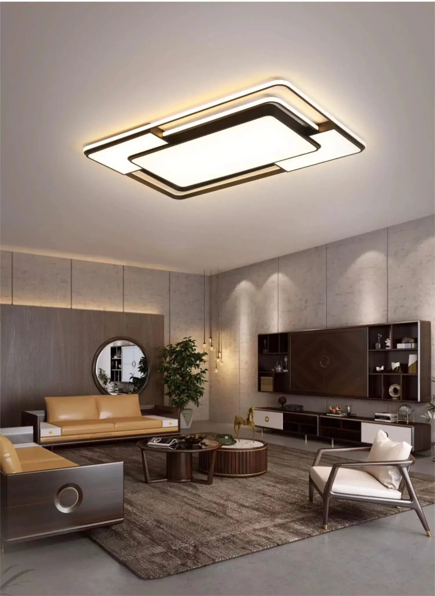 Living Room LED Ceiling Lamp Modern Simple Bedroom Room Dining Light Nordic Lustre Home Decoration Interior Lighting Chandelier
