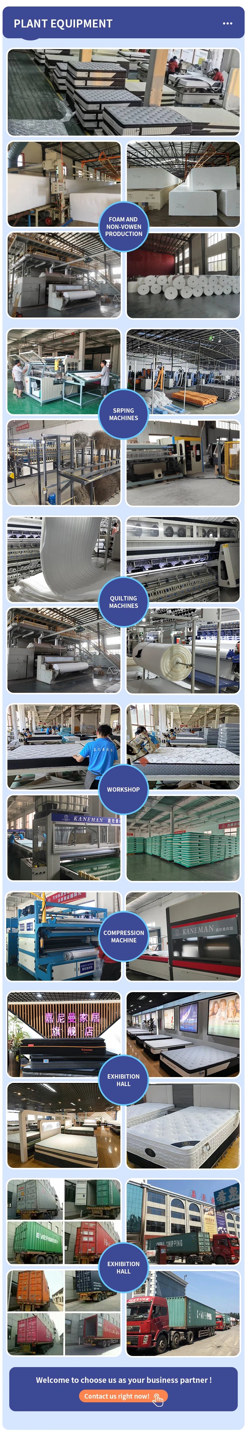 Import Luxury Hotel Queen king Size Custom Mattress 35cm Compress Memory Foam the Best Pocket Spring Mattress From Supplier