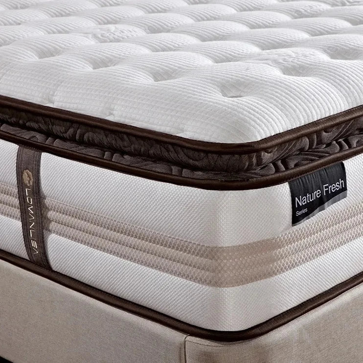 Factory wholesale price Hypo-allergenic mattress manufacturer luxury king queen size hotel bed pocket spring mattress in a box