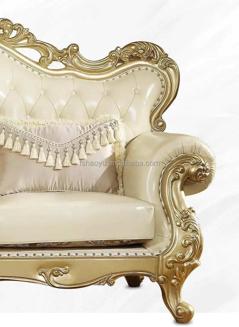 Luxury Furniture Set Living Room Sofa, Wooden Dubai Sofa Set Furniture Price Royal Sofa Set Furniture