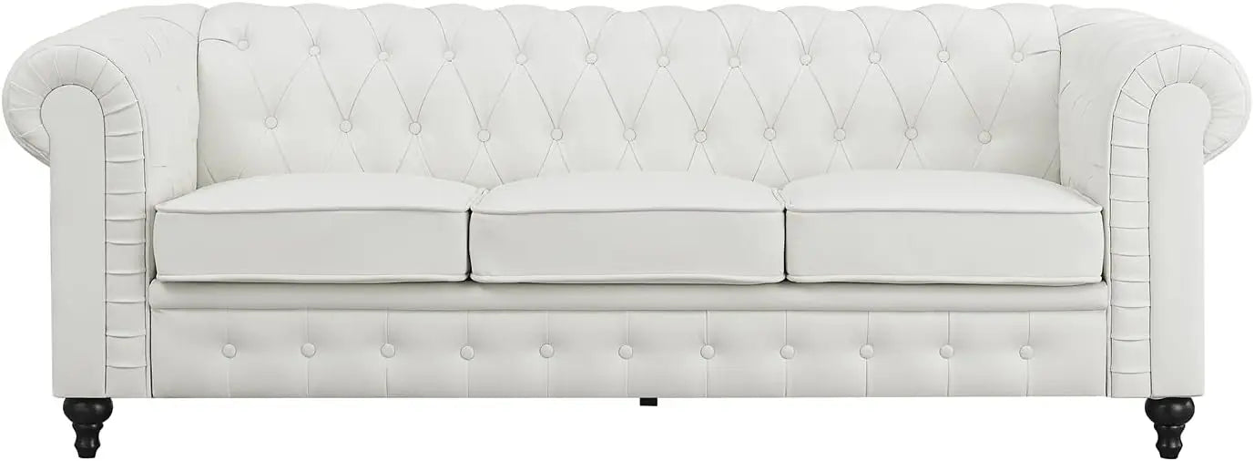 Chesterfield Sofa Set Living Room Chair Juegos Leather Couch Sofa Chair for Bedroom Modern Chesterfield Tufted Leather Chair