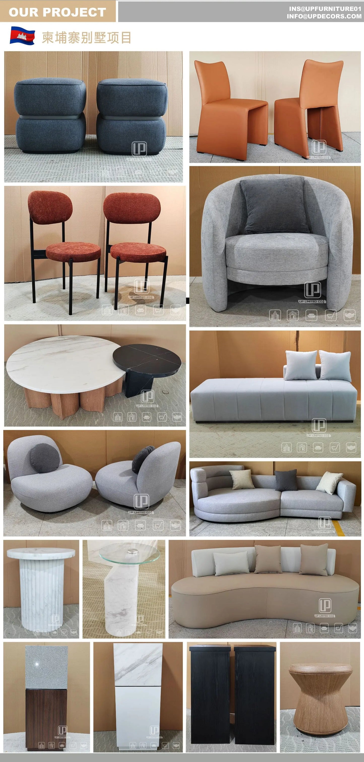 Modern popular light luxury leather full leather villa home improvement living room sofa 1 + 2 + 3 sofa combination set