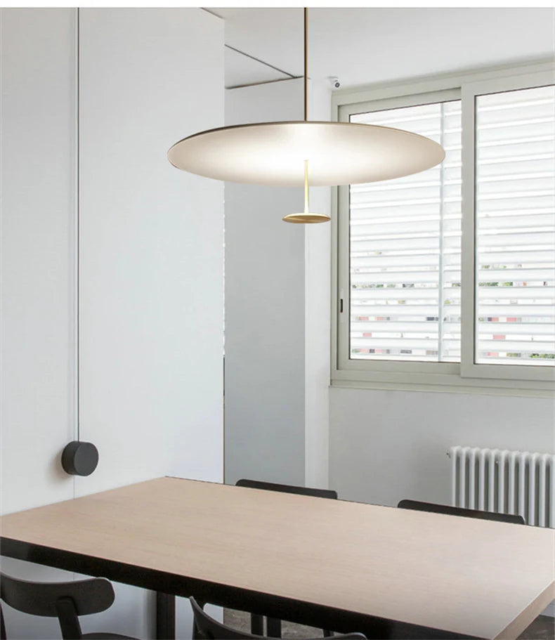 Minimalist Pendant Lights Gold Black Suspension Luminaire Hanging Lamp for Living Room Ring Lights