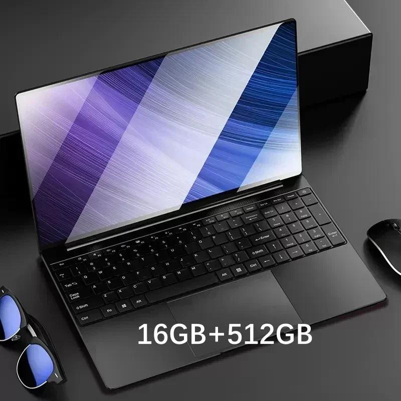 2025 Laptop 15.6 Inch 32GB Ram DDR4 2048GB SSD Windows 11 Notebook Pc Gamer Intel N5095 Office Computer WIFI Backlit Fingerprint