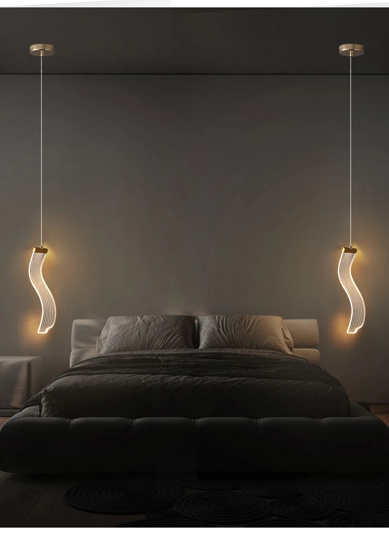 LED Pendant Light Hanging Lamps For Ceiling Interior Lighting Home Bedroom Bedside Dining Living Room Decoration Pendant Lamp