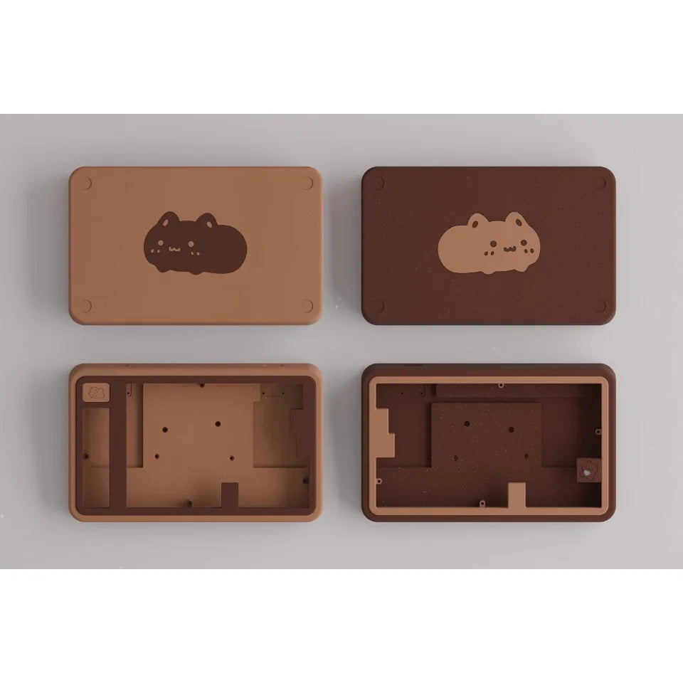 Cute Cat Split Mechanical Keyboard Kit Wireless Tri-mode GASKET Hot-Swap RGB Ergonomic Custom Aluminum Split Gaming Keyboard
