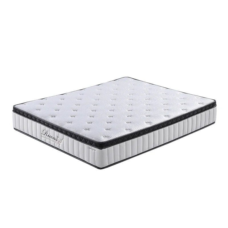 12 Inch Queen Size Memory Foam Mattress 26CM High Density Foam Compress Pocket Spring Mattresses for King Size Bed