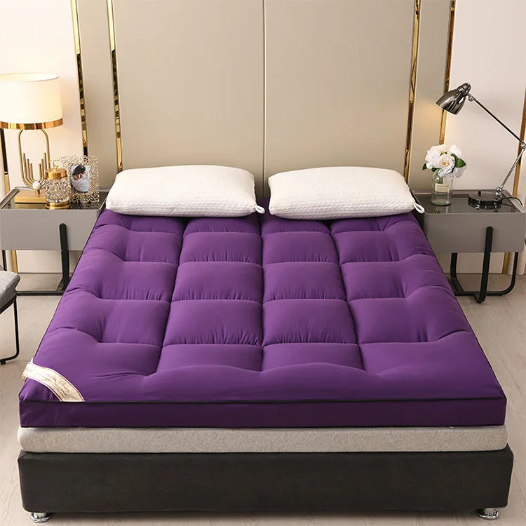 Summer thickening tatami mattress Feather down soft mattress foldable futon folding soft mattresses