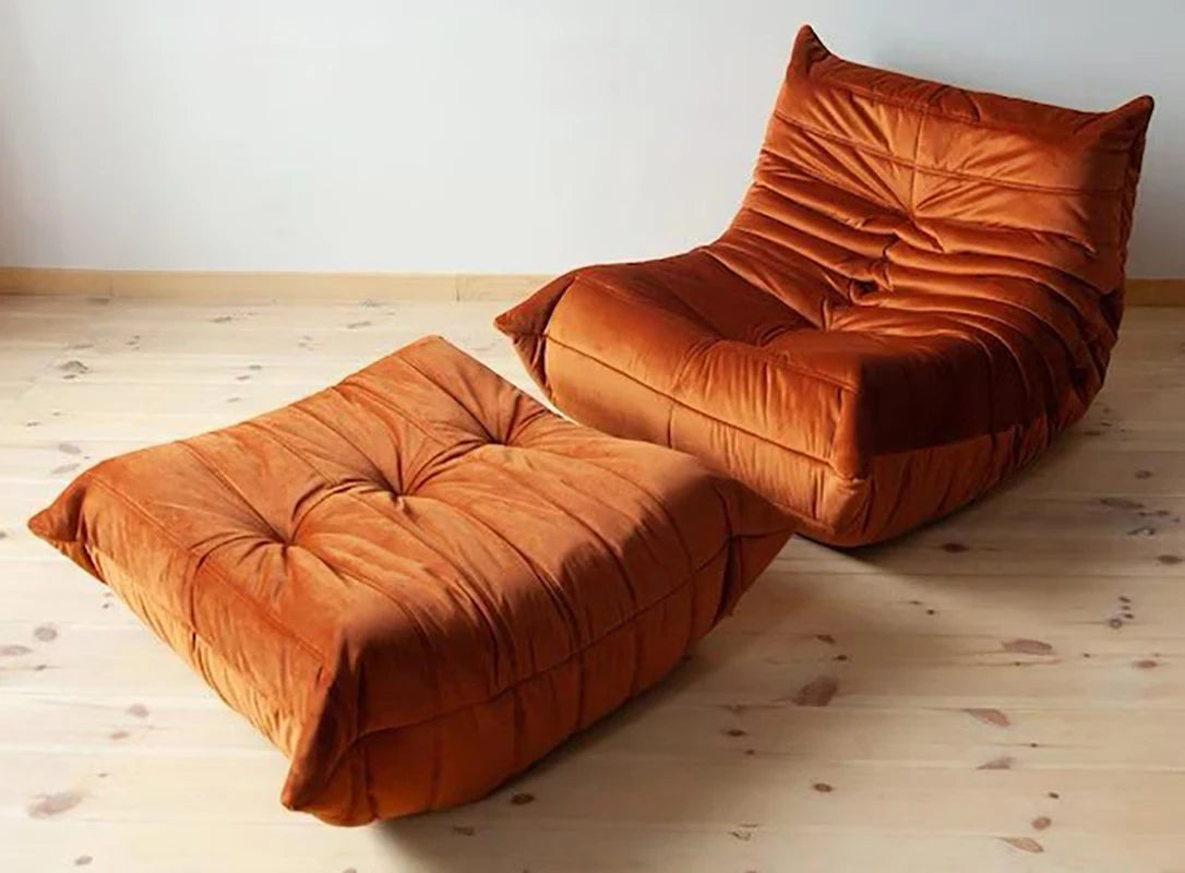 Bean Bag Chair for Adults Fireside Chair Comfy Lazy Floor Sofa Single Seat Sofa Armless Couch for Living Room Bedroom Apartment