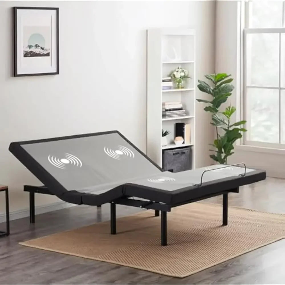 Adjustable Bed Frame, Adjustables Zero Gravity Massage Beds Frame with Wireless Remote, Adjustable Bed Base Head & Foot Massage
