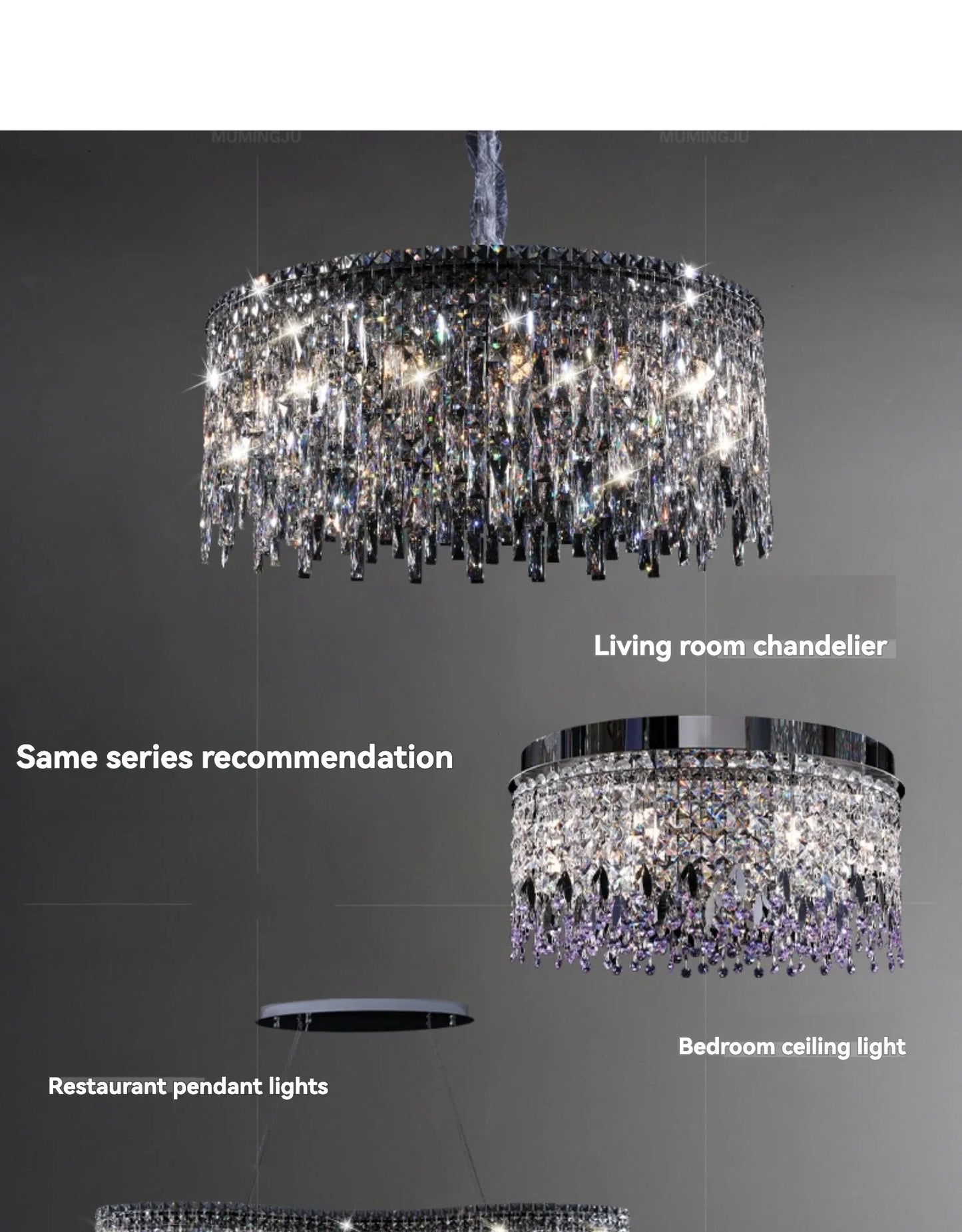Italy Designer Luxury Chrome Chandelier K9 Crystal for Dining Room Hotel Hall Villa Bar Round Long Hanging Light Fixture Decor