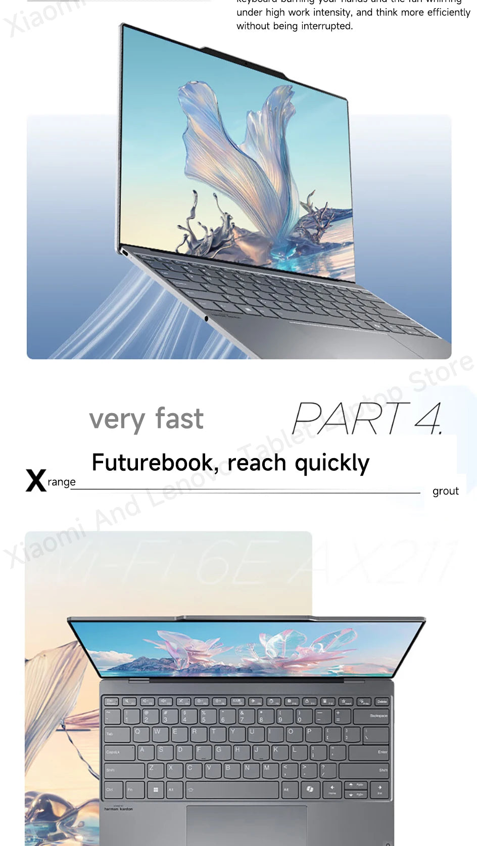 Lenovo Laptop Thinkbook X 2024 AI 13.5“ 2.8K 120Hz Intel Core Ultra 5 125H/Ultra 9 185H 16G/32GB 8400MHz RAM PCIE4.0 Notebook PC
