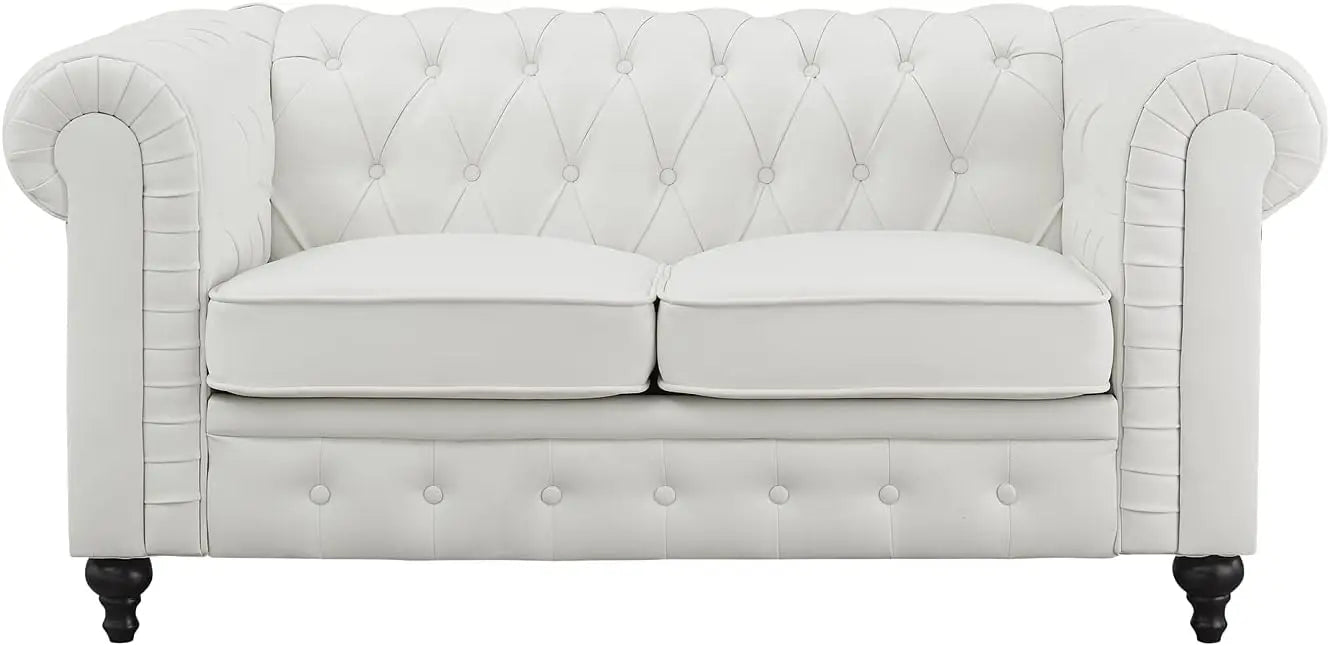 Chesterfield Sofa Set Living Room Chair Juegos Leather Couch Sofa Chair for Bedroom Modern Chesterfield Tufted Leather Chair