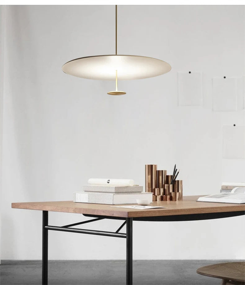 Minimalist Pendant Lights Gold Black Suspension Luminaire Hanging Lamp for Living Room Ring Lights