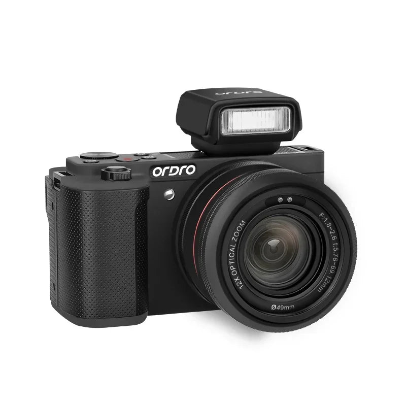 Digital Camera for Vlogging Videos with Flashlight 5X Optical Zoom 5K 30FPS 4K 60FPS AF/MF IR Rechargeable Battery G930