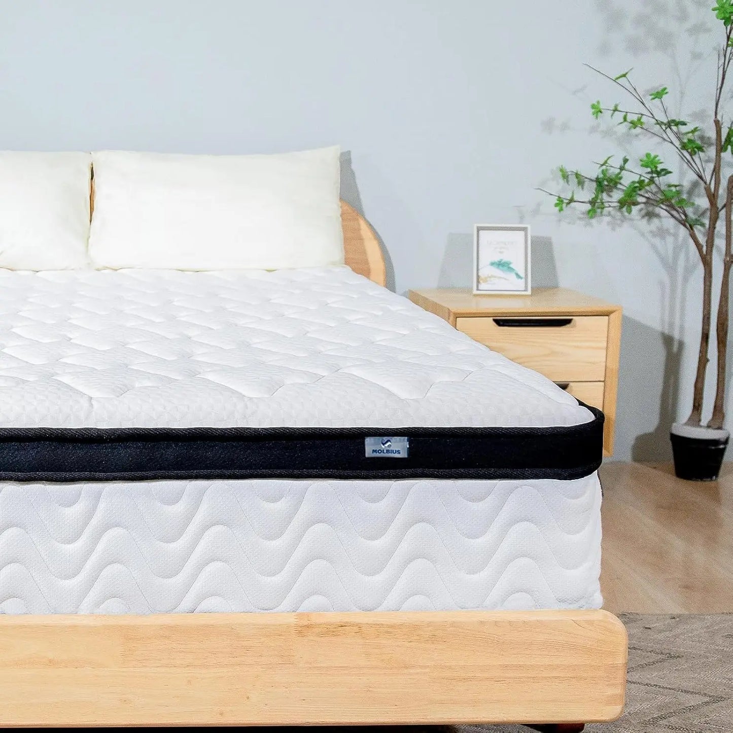 Full Size Mattress 10 Inch Full Mattresses in a Box Hybrid Medium Firm Feel Memory Foam and Individual Pocket Springs