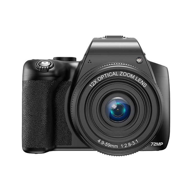 4K HD Digital Camera for Photography Auto Focus 12X Optical Zoom Vlogging Camera for YouTube 72MP WiFi Livestream Video Cameras
