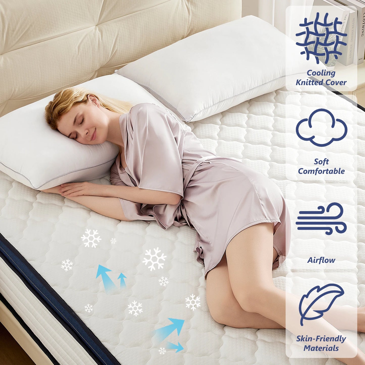 Standard Mattress Hotel Mattress Pocket Spring Mattress Soft and Comfortable Memory Foam Matelas
