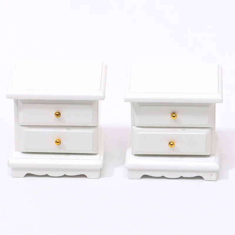 Beds & Furniture Bedroom Set Furniture Wooden Wardrobe for Bedroom Miniature Wardrobe Dolls Dollhouse Bedroom Bed Dresser
