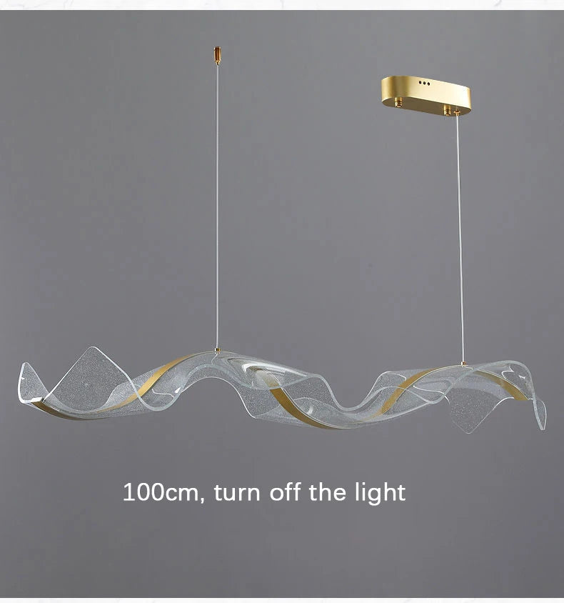 Chinese style light luxury dining room chandelier personalized creative long bar lamp new Chinese tea room lamps and lanterns
