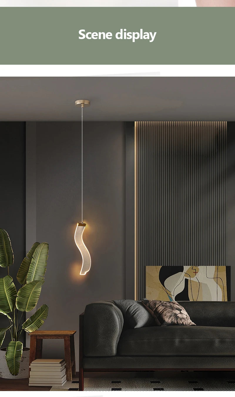 LED Pendant Light Hanging Lamps For Ceiling Interior Lighting Home Bedroom Bedside Dining Living Room Decoration Pendant Lamp