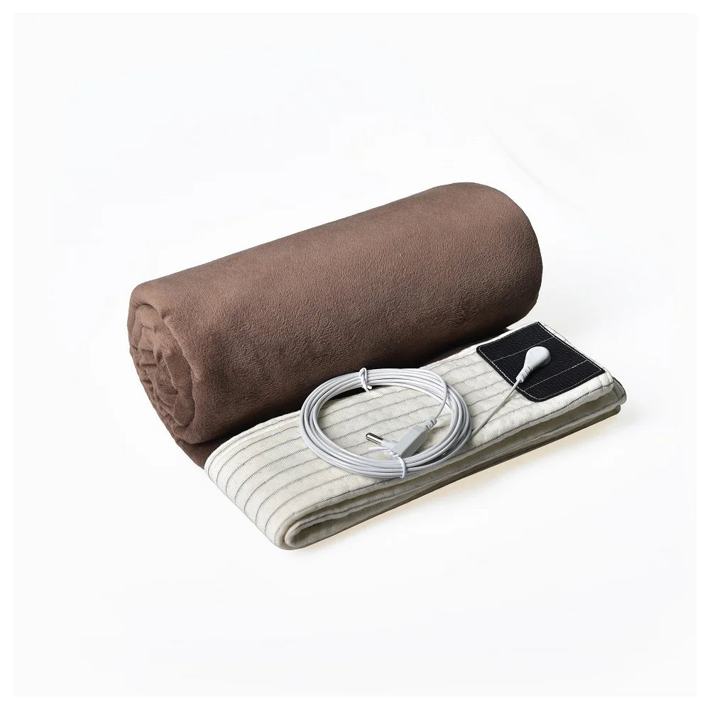Half Grounding Mat for Bed Anti-slip PU Leather Earthing Mattress With Grounding Cord & Plug Adapter