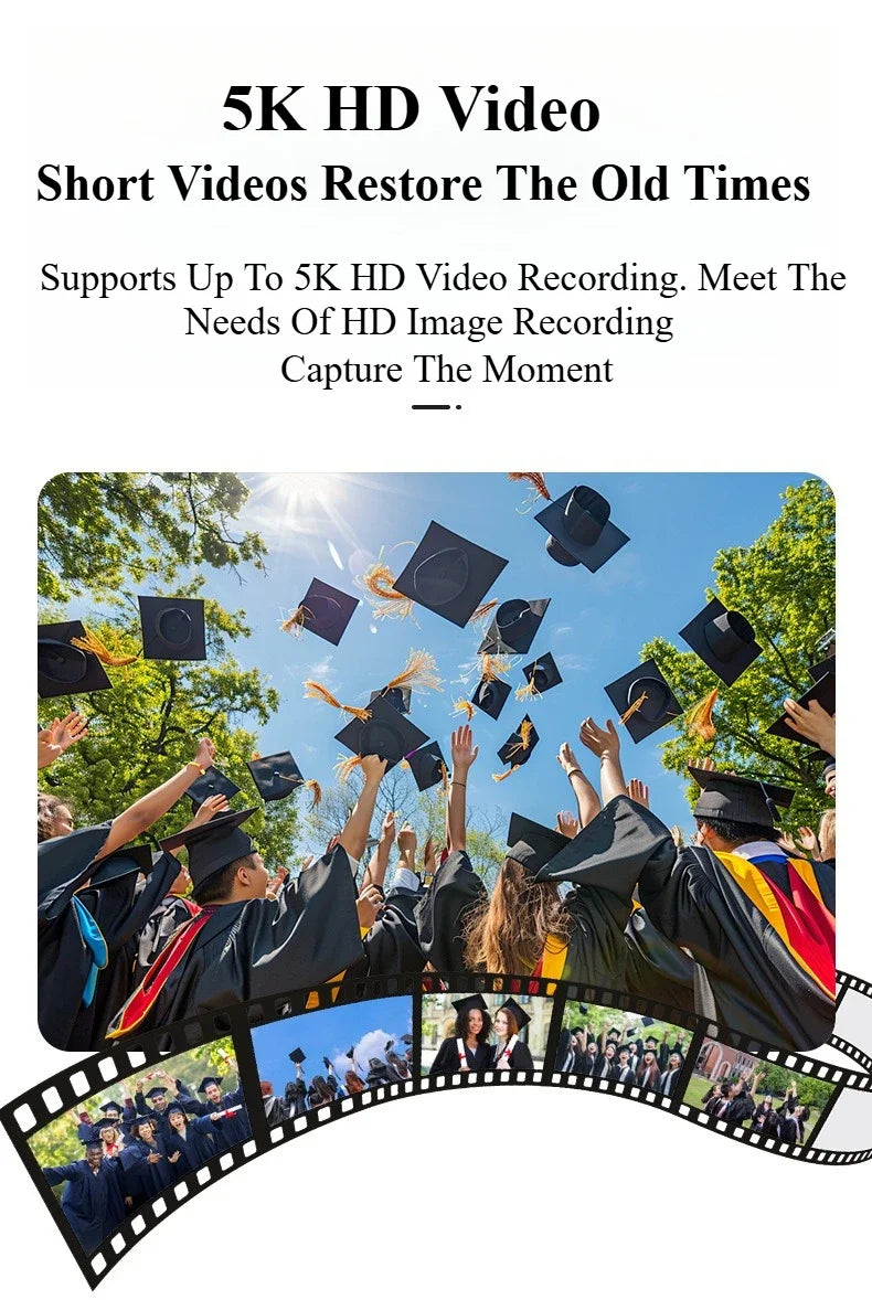 5k HD Digital Camera 75MP 18X Zoom AF Automatic Zoom 3-inch Flip Screen WIFI Web Camcorder Student Travel Shooting Vlog Cameras