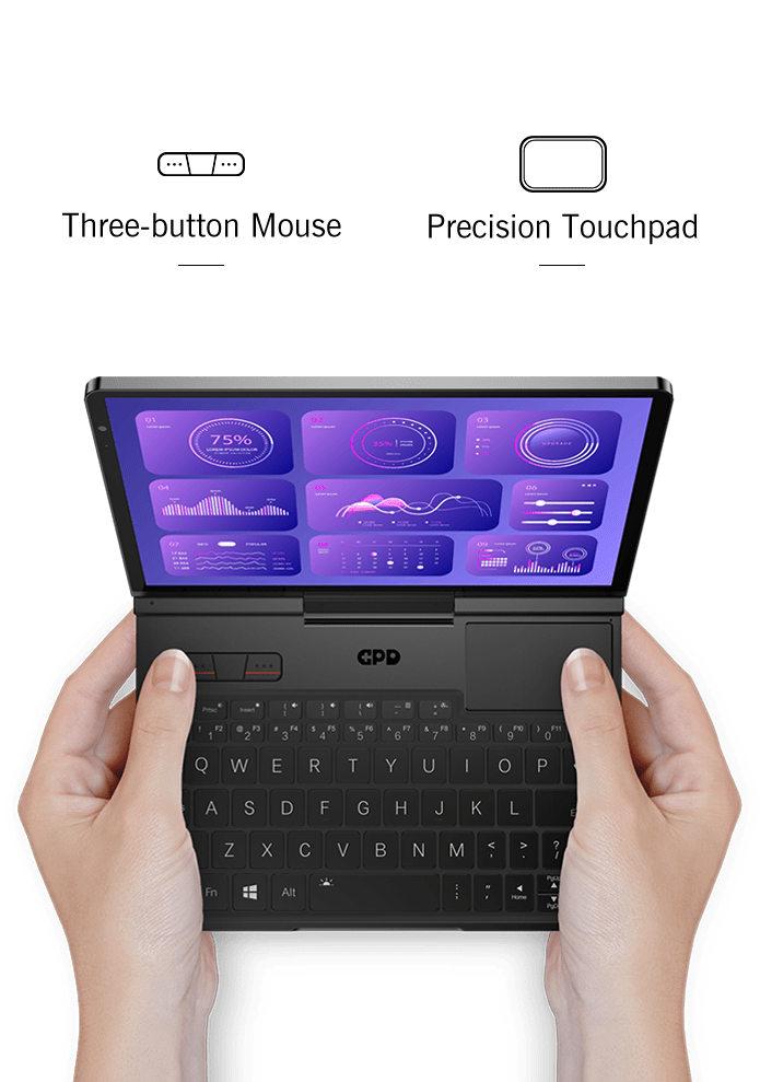 【Hot Sale】GPD Pocket4 2025 Latest AMD AI 9 HX 370/8840U 64GB 2TB NVMe 8.8" 2560×1600 144Hz 2-in-1 Laptop Tablet Palm Size MiniPC