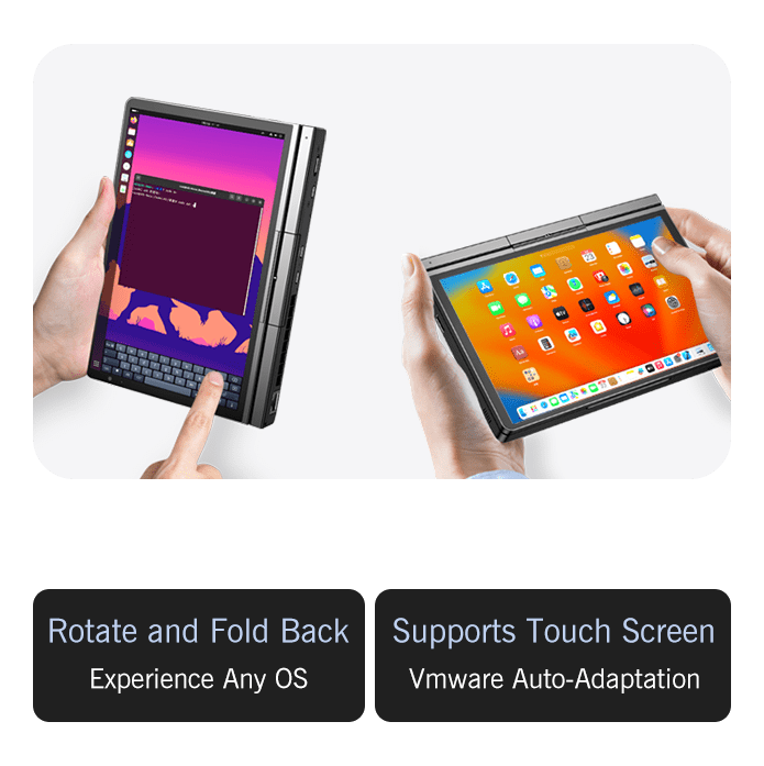 【Hot Sale】GPD Pocket4 2025 Latest AMD AI 9 HX 370/8840U 64GB 2TB NVMe 8.8" 2560×1600 144Hz 2-in-1 Laptop Tablet Palm Size MiniPC