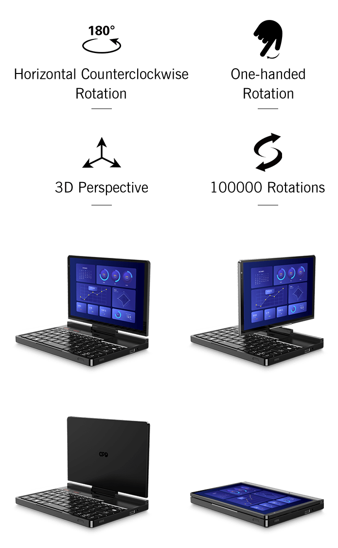 【Hot Sale】GPD Pocket4 2025 Latest AMD AI 9 HX 370/8840U 64GB 2TB NVMe 8.8" 2560×1600 144Hz 2-in-1 Laptop Tablet Palm Size MiniPC