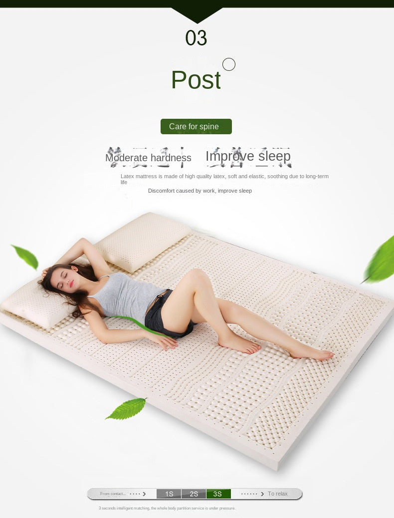UVR Natural Latex Tatami Mattress Bedroom Foldable Massage Mattress Home Antibacterial Bed Cover King Size Double Full Size