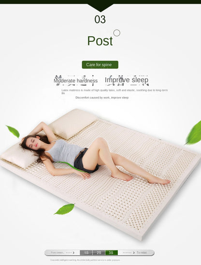 UVR Natural Latex Tatami Mattress Bedroom Foldable Massage Mattress Home Antibacterial Bed Cover King Size Double Full Size