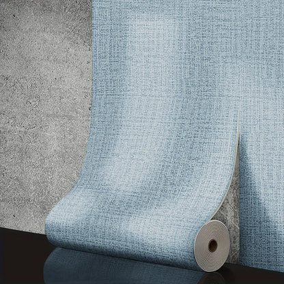 DIY Linen 3D Foam Self-adhesive PVC Solid Color Thickened Waterproof Background Wall Renovation Wallpaper Wall Stickers