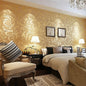 53cm European Style Acanthus Leaf Non-self-adhesive 3D Bedroom Living Room TV Background Wall Non-woven Hook Flower Wallpaper