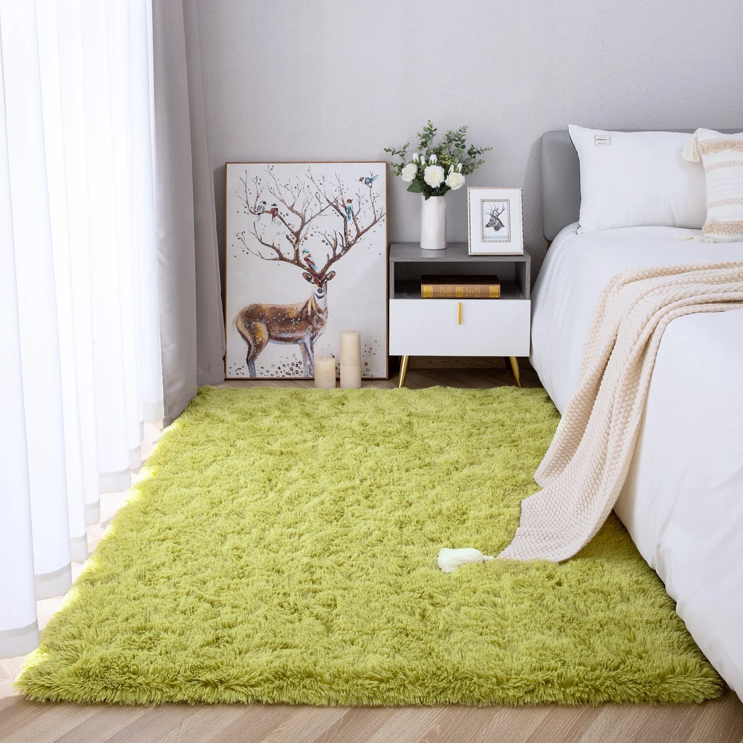 Thicken plush carpet home decoration Large Area Rug Fluffy warm winter carpets for living room rugs for Bedroom floor mats
