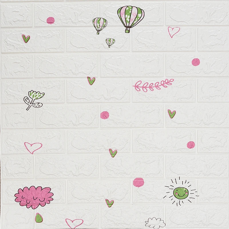 1-30Pcs 77*70/35*30cm 3D Wall Sticker Imitation Brick Bedroom Home Decor Waterproof Self-adhesive DIY Wallpaper for Living Room
