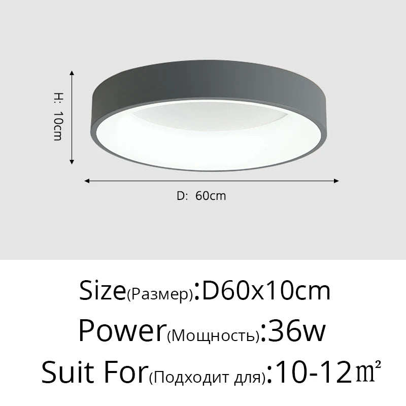 White Grey Modern led Ceiling Lights For Living Room Bedroom Dining Room dimmable Lamp indoor round sqaure Fixtures Lustres